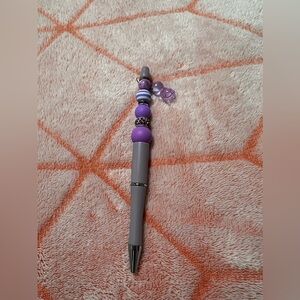 ✨New✨ Hand Beaded Purple Turtle Pen 🐢